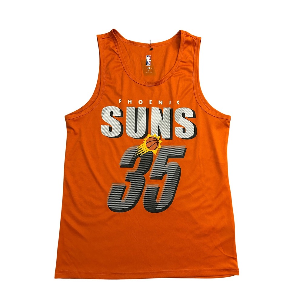 NBA Phoenix Suns Kevin Durant 35 Basketball Tank Top Men Medium Orange Excellent
